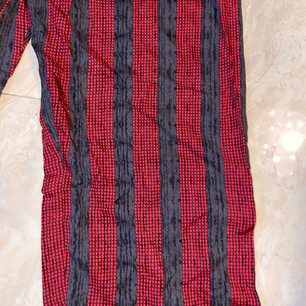 Red and Black Geometric Patterned 2 Piece Kurta Set Salwar Kameez Size M - Picture 6 of 8